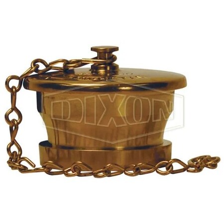 Dixon The Right Connection Fire Hose Plug, 2-1/2 in Nominal, BRIT End Style, Brass, Domestic BIDP250