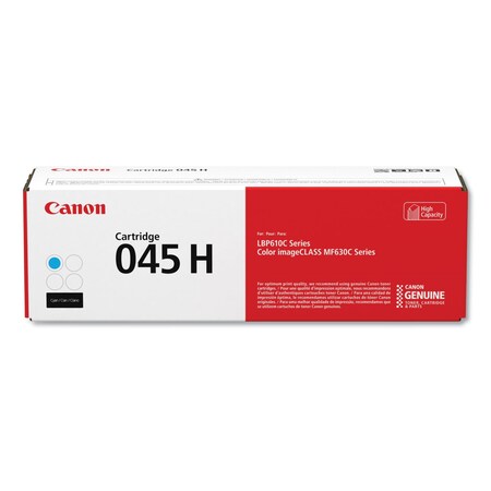 Canon 1245C001 (045) High-Yield Toner, 2200 Page-Yield, Cyan 1245C001