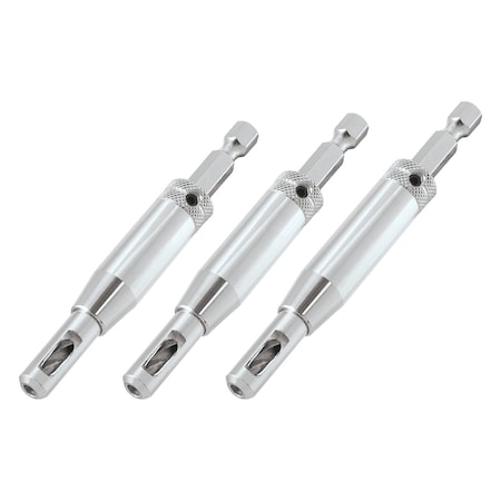 Trend Tool Technology 3-Piece Quick Release Drill Bit Guide Set, HSS, 1/4 Inch Hex Shank, QR/DBG/SET U*QR/DBG/SET