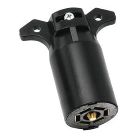 Defenseguard 7-Way Flat Pin Connector, Trailer End, Plastic, 4.80 x 1.90 x 7.88 in. DE717211