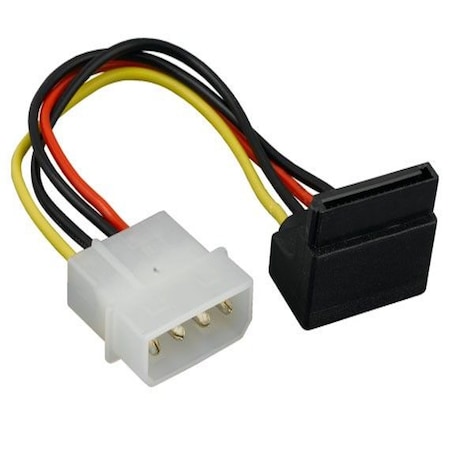 Sanoxy 6in 5.25 Male to SATA 15-pin Right Angle Female Power Cable SNX-CBL-LDR-PC113-0006