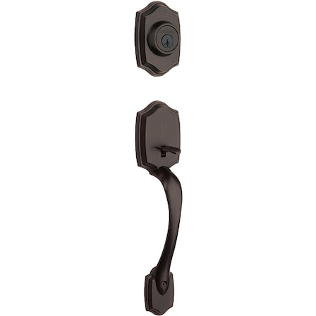 Kwikset Belleview Handleset w/Cove Knob SmartKey Venetian Bronze 96870-100