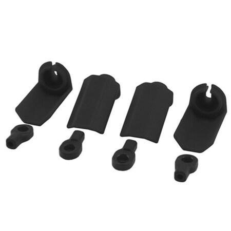 Rpm Products RPM Shock Shaft Guards for Traxxas .1 Vehicles - Black RPM80402