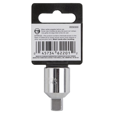 Vulcan Socket Adapter, Female Male Drive, 1-3/8 in L, 8556300-OG MT6510093