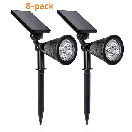 Techko Solar Pathway Spotlights , 8PK SHL-904-2 (8-pack)