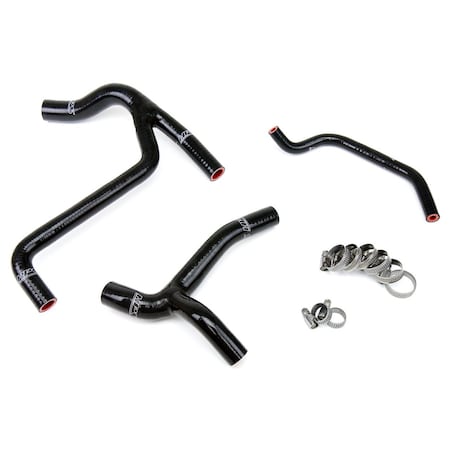 Hps Performance High Temp Reinforced Silicone Radiator Coolant Hose Kit, Black, 57-1243-BLK
