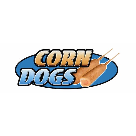 Signmission CORN DOG DECAL sticker hot dogs trailer cart equipment supplies display, D-48 Corn Dogs D-48 Corn Dogs