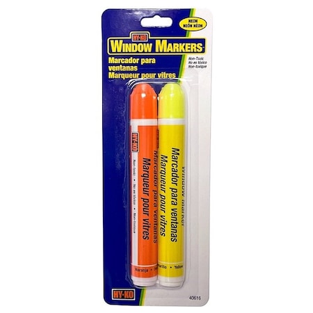 Hy-Ko Window Marker, YellowOrange Reflector 40616