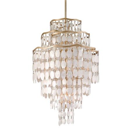 Corbett Lighting Dolce 12 Light Chandelier 25 In. Champagne Leaf 109-712-CPL