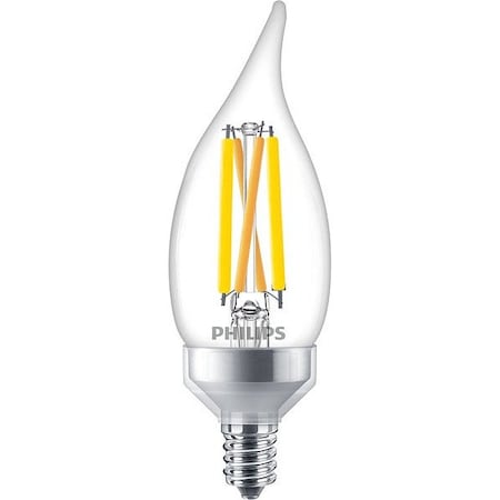 Philips 6.6 W, BA11, Candelabra Screw (E12), PK3 6.6BA11/PER/UD/CL/G/E12+E26/WGD 3PF T20
