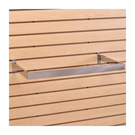 Specialty Store Services Rectangle U Hangrail For Slatwall, Chrome 3564C