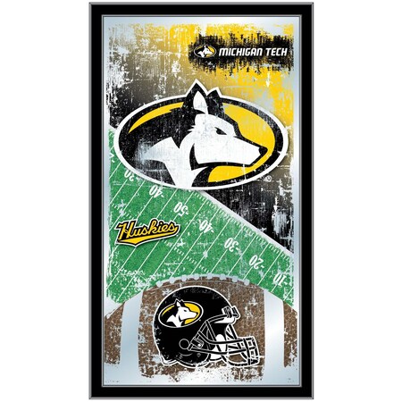 Holland Bar Stool Co Michigan Tech 15" x 26" Football Mirror MFtblMITech