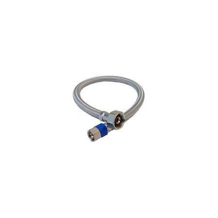 Westlake Pipe & Fittings Faucet Supply Line 3/8in Compression X 1/2in D FIP 20in Braided Stainless Steel 10-0121