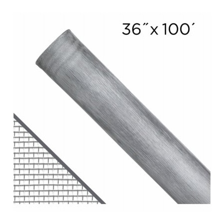 New York Wire Screen 36 Bright Aluminum FCS9296-M