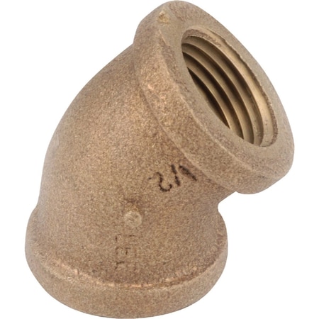 Anderson Metals 3/4'' 45 Deg. Red Brass Elbow, 1/8 Bend 738107-12