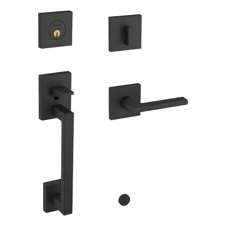 Baldwin Full Dummy Handlesets Satin Black 85390.190.RFD