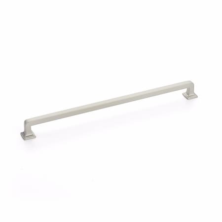 Schaub 12in Center to Center Menlo Park Cabinet Pull Satin Nickel Finish 525-15