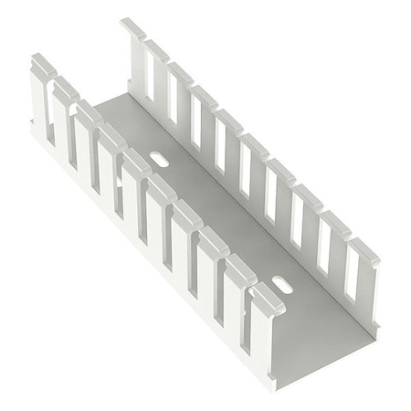 Panduit Wire Duct, Wide Slot, White, 2.25 W x 2 D G2X2WH6