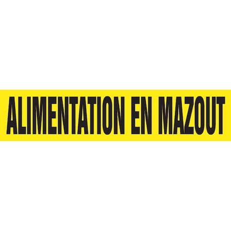 Accuform FRENCH PIPE MARKER ALIMENTATION EN CRPK544SSH