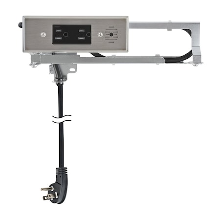 Docking Drawer Electrical Outlet 2 AC Stainless 15 Amps for Drawers 1514-160S