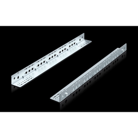 Rittal 19in Slide Rail Front To Back . 80 Kg Load Capacity Zinc Plated 5501410