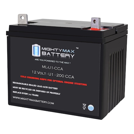 ML-U1-CCA-XRP 12V 200CCA Replacement Battery Compatible with Craftsman LT1000 U1 Lawn Mower -  MIGHTY MAX BATTERY, MAX4089677