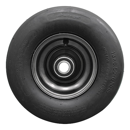 Antego 13 x 6.5-6 in Lawn Mower Tire & Wheel Assembly, 4 Ply, Ariens/Gravel Charcoal Grey, 2 PK A6450110810804136506