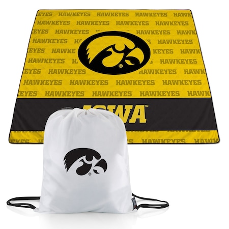 Picnic Time Family Of Brands NCAA Iowa Hawkeyes Impresa Picnic Blanket - Lightweight Beach Blanket - Machine Washable 819-01-999-226-0
