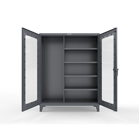 Strong Hold Extreme Duty Clear View Janitorial Storage Cabinet 56-LD-BC-244