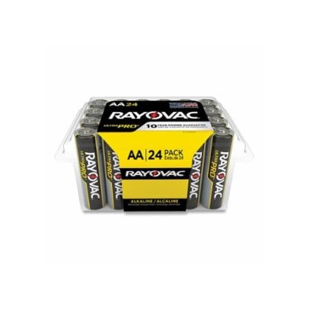 Rayovac Ultra Pro, Alkaline Battery, AA, 1.5 V, Pack of 24 620-ALAA-24PP