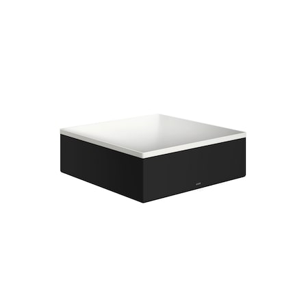Axor Suite Sinks Square Sink without Overflow, 11 1/4" x 11 1/4" in Matte Black 42002670