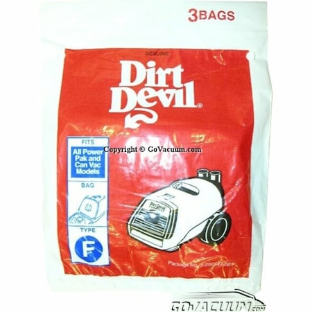 Dirt Devil Vacuum Bag For For Canister Vacuums 3 pk 3200147001