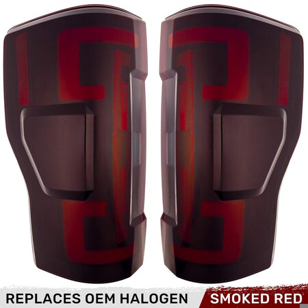 Recon 17-19 F250/F350/F450/F550 (REP OEM HALOGEN STYLE TAIL LIGHTS)OLED TAIL 264299RBK