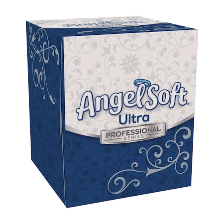 Angel Soft ps Ultra Facial Tissue, 2-Ply, White, 96 Sheets/Box, 36PK 49470