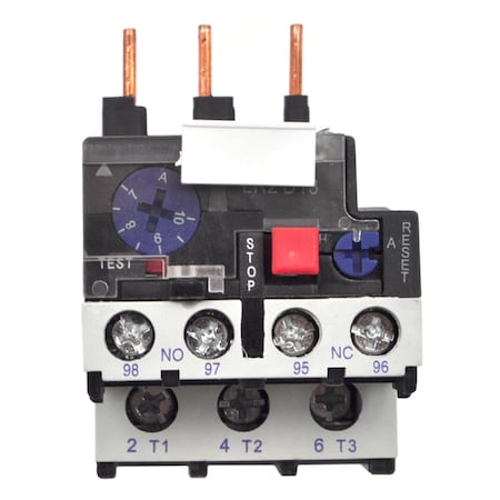 Brah Electric IEC Overload Relay, 1NO/1NC, 0.4 A Min current, 0.63 A Max current, 660 V BLR2D1304