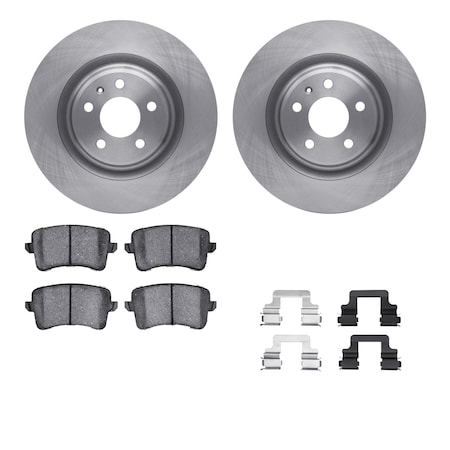 Dynamic Friction Co DFC Rotors with EURO 5000 Ceramic Brake Pads includes Hardware 6612-73254