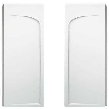 Sterling Ensemble Shower End Wall Set, 7114 in L, 30 in W, Vikrell, HighGloss, Alcove Installation, White 72175100-0