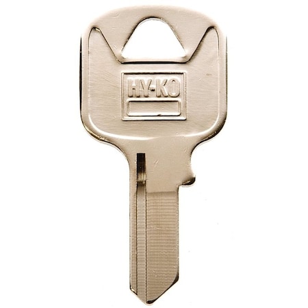 Hy-Ko Key Blank, Brass, Nickel, For: Abus Cabinet, House Locks and Padlocks 11010AB15