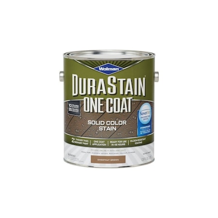 Rust-Oleum Wolman 1 Gal Chestnut Brown Durastain One Coat Solid Stain, 4PK 288076