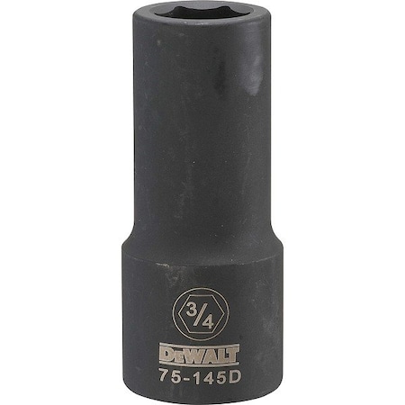 Dewalt Deep Impact Socket, 3/4 IN DR, 3/4 SAE DWMT75145OSP