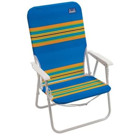 Rio Brands SC515-TS Aloha Collection Sun N Sport 1 Position Folding Beach Chair - Assorted Colors 174749