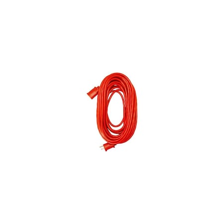 Master Electrician Extension Cord, 14/3 SJTW Red Round Vinyl, 25-Ft. 02407ME