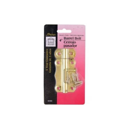 Parker Hardware - Par 4in Heavy Duty Barrel Bolt 42304