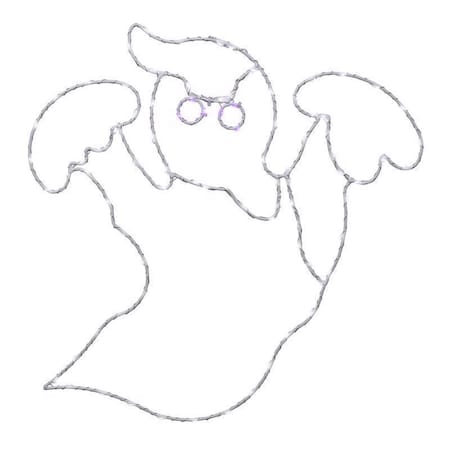 Celebrations Cool White 80 ct 16 in. LED Prelit Ghost Window Decor 24MGPWA