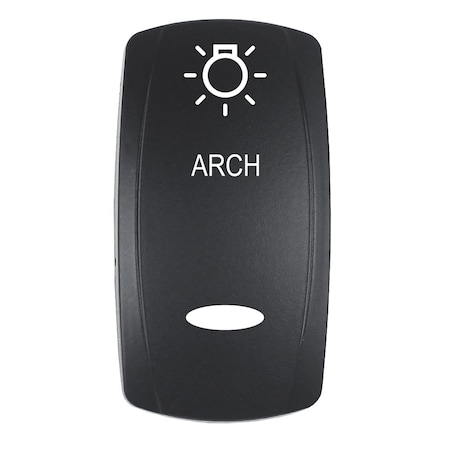 Pacer Group Pacer Actuator - 'ARCH' f/V Series Contura Switches - Black - Laser Etched Top/Bottom Light EV2LE-ARCH