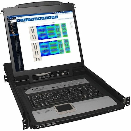 Eaton EATON Tripp Lite Series NetDirector 8-Port 1U Rack-Mount Console KVM Switch with 19-in. LCD and IP B020-U08-19-IP