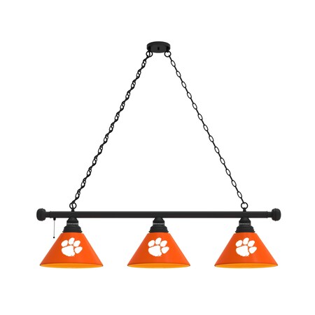 Holland Bar Stool Co Clemson 3 Shade Billiard Light, Black Fixture BL3BKClmson
