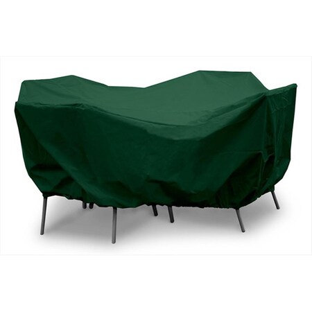 Koverroos Weathermax 36 in. Round Table Dining Set Cover- Forest Green - 60 Dia x 30 H in. 69925