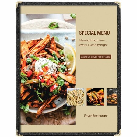 Deflecto Double-Sided Menu Cover, 8.5x11 04435/24