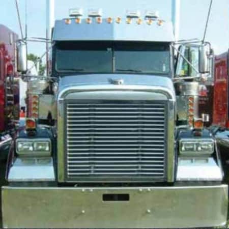 Repl. For Freightliner Classic Xl 132 Year 2000 16In Stainless Steel Drop Visor W/ 10 2In Ambe